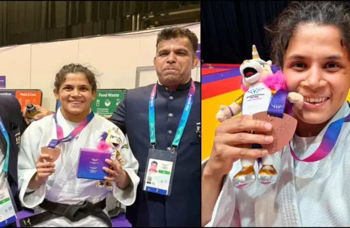 कॉमनवेल्थ जूडो में कांस्य जीतने वाली उन्नति शर्मा का आज देहरादून में भव्य स्वागत