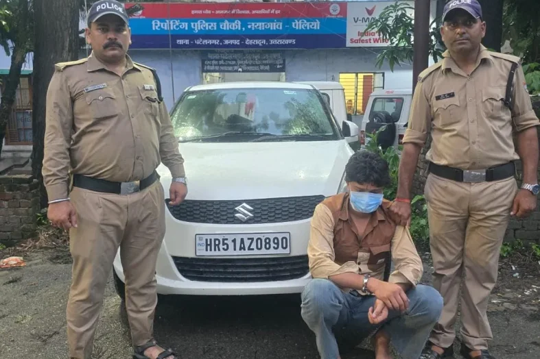 पटेलनगर में फायरिंग का आरोपी चंद घंटों में गिरफ्तार, कार बरामद