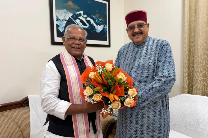 कैबिनेट मंत्री सतपाल महाराज ने केंद्रीय मंत्री जीतन राम मांझी से की शिष्टाचार भेंट